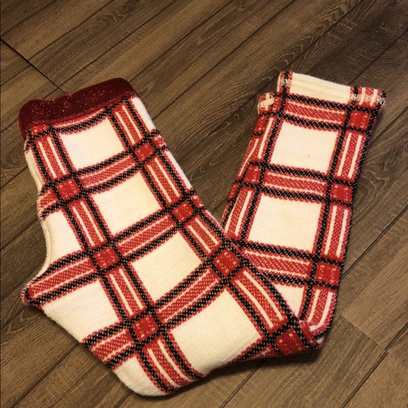 Tucker + Tate glitter and plaid leggings